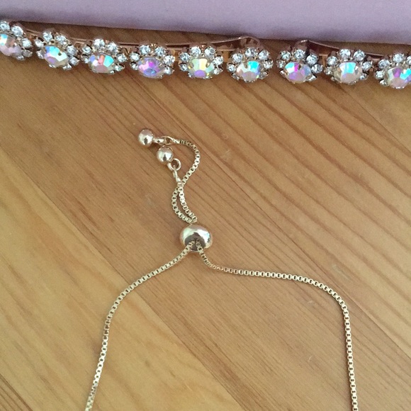 Aurora Borealis Crystal Bow Bracelet - Picture 5 of 5